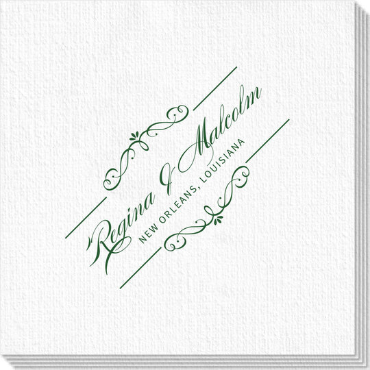 Bellissimo Scrolled Deville Napkins